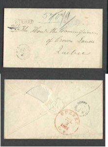 Canada-cover #1237 -   Stampless registered - Peterborough County - Norwood, CW