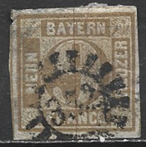 COLLECTION LOT 21709 GERMANY BAVARIA #12 1862