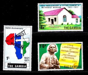 Gambia 250-252 - MNH