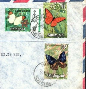 Malaya PENANG FORWARDING AGENT Cover 1971 Malakoff Estate Violet FAC SUGAR MC71