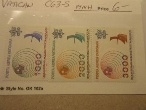 VATICAN Scott C63-C65 MINT NEVER HINGED Cat $6