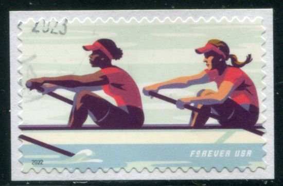 5695 US (58c) Women's Rowing SA, used on paper