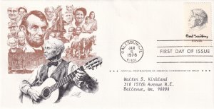1978, Honoring Carl Sandburg, PAC, FDC (E13101)