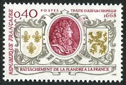 France 1216 MNH  - Arms of France and Flanders