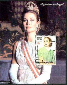 Senegal 1998 (Princess) Grace Kelly perf souvenir sheet u...