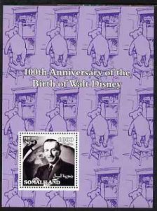 SOMALILAND - 2002 - Walt Disney #2 - Perf Min Sheet - M N H - Private Issue