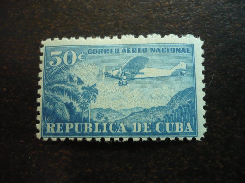 Stamps - Cuba - Scott# C12-C15 - Mint Hinged Set of 5 Air Mail Stamps