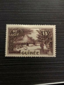 Stamp French Guinea Scott #133 H