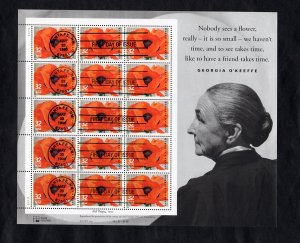 3069 Georgia O'Keeffe, FDC sheet/15
