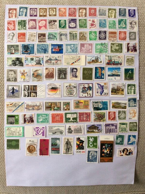 German 100+ stamps - Lot I