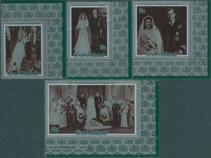 Cook Islands 1972 SG413-416 Silver Wedding set MNH