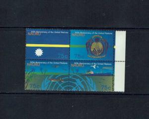 Nauru: 1995 50th anniversary of the United Nations, MNH set