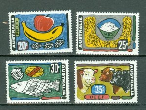 AUSTRALIA 1972 FRUITS #519-522 SET MNH...$7.50