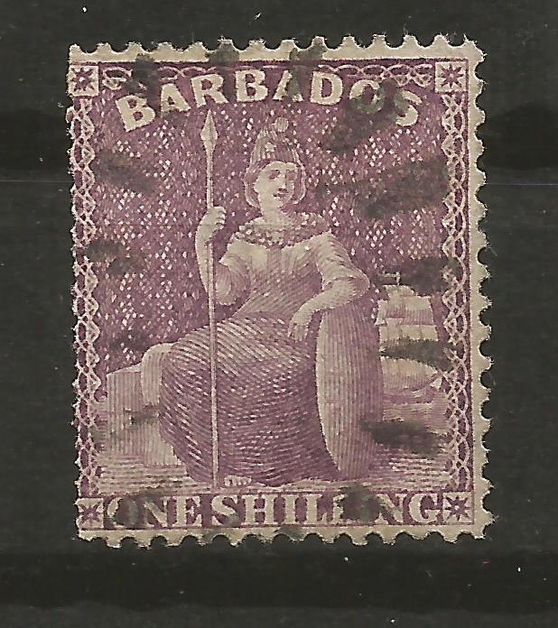 Barbados Scott # 56.Used