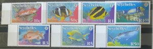 SEYCHELLES 2003 FISH PART SET TO R50. CAT £24. UNMOUNTED MINT