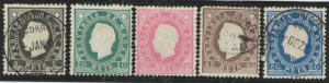 Macao (Macau) #35-37/39-40 Used Single