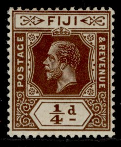 FIJI GV SG125, ¼d brown, M MINT.