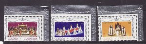 Grenada Grenadines-Sc#213-15-unused NH set-QEII-25th Coronation-1977-