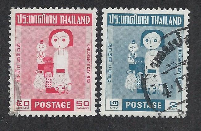 THAILAND SC# 412-13 VF/U 1963