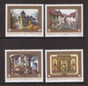 Liechtenstein  #650-653    MNH  1978  Vaduz castle