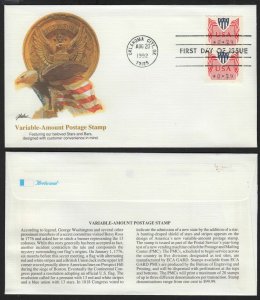 1992 Variable Rate Sc CVP31 ECA GARD Type I FDC pair, Fleetwood