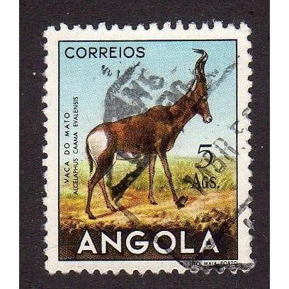 Angola 376 - Used - Hartebeest (cv $0.35)