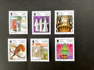 Isle of Man: 2013  A Christmas Stamp Gallery,  MNH set