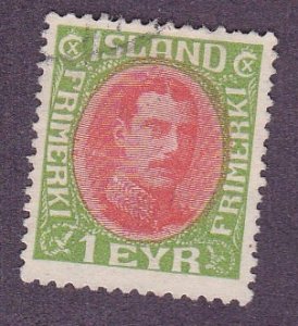 Iceland # 176, King Christian X, Used