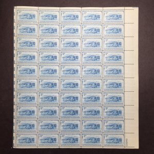 US, 1006, B & O RAILROAD, FULL SHEET, MINT NH, 1950'S COLLECTION