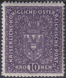 Austria 1917 Sc 167 MNH** violet