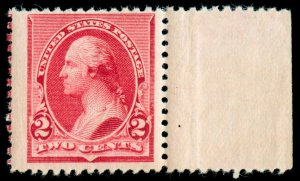 MOMEN: US STAMPS #220a MINT OG NH MARGIN POST OFFICE FRESH