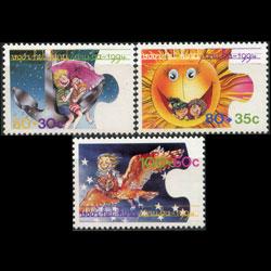 ARUBA 1994 - Scott# B37-9 Child Welfare Set of 3 NH