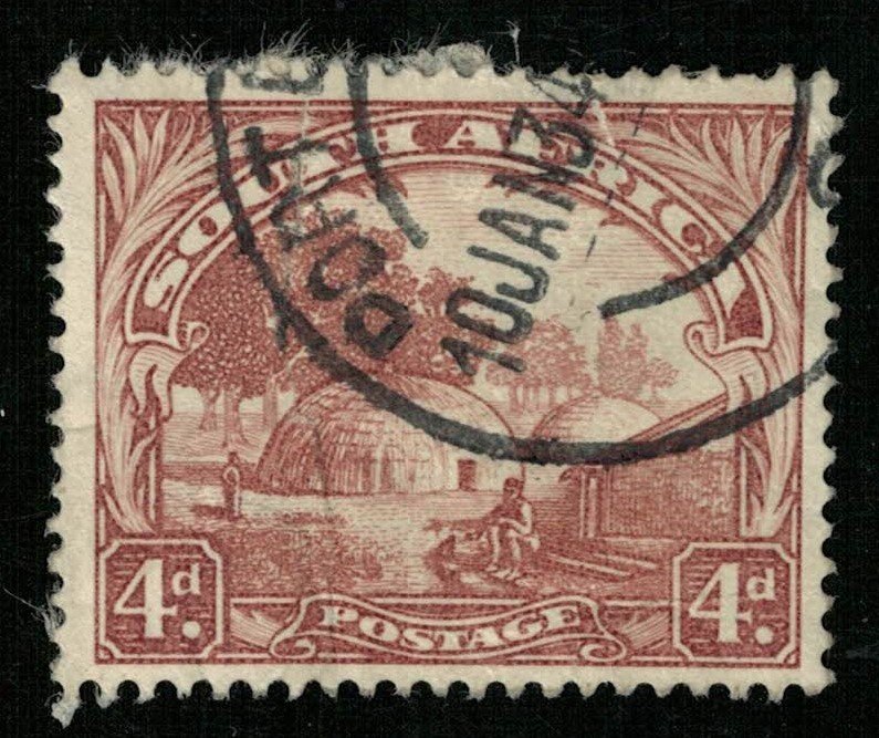 1930-1945, South Africa, Country name in English or Afrikaans, 4d  (RT-217)
