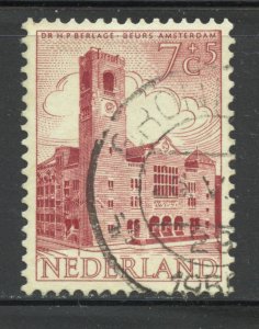 Netherlands Scott B278 Used H - 1955 Amsterdam Stock Exchange - SCV $1.00