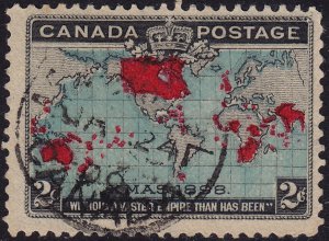 Canada - 1898 - Scott #86 - used - Map