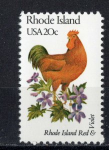 1991 * RHODE ISLAND *  U.S. Postage 20c Stamp MNH