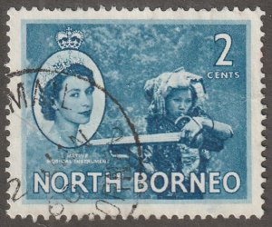 North Borneo, stamp, Scott#262,  used, hinged,  2 cents