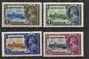 STAMP STATION PERTH -British Honduras #108-111 KGV Silver Jubilee  MVLH CV$25.00