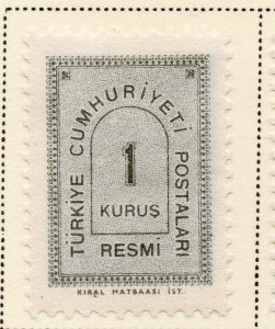 Turkey 1963 Early Issue Fine Mint Hinged 1k. 086054