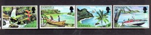 DOMINICA #316-319 1971 TOURIST PUBLICITY MINT VF NH O.G