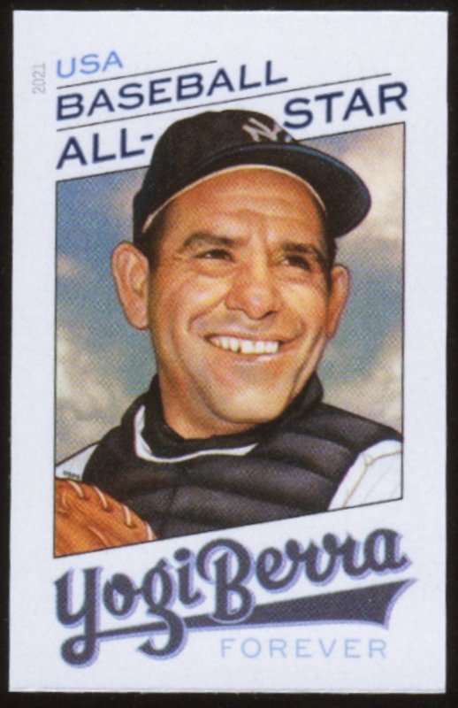 USA Sc. 5608a (55c) Yogi Berra 2021   MNH *no die cuts*