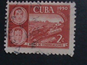 ​CUBA-1943   80 YEARS OLD STAMPS FANCY  CANCEL-HARD TO FIND VERY FINE