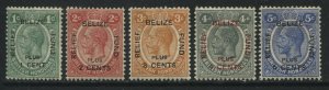 British Honduras 1932 overprinted Relief set mint o.g. hinged