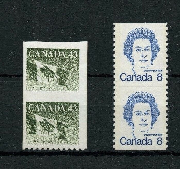 #1395a IMPERF PAIR VF MNH + freebie CAT $200+ flag  Canada mint