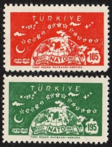 Turkey Sc #1436-1437 Mint Hinged