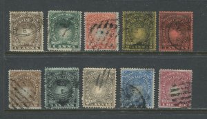 British East Africa QV 1890 various values to 1 rupee used