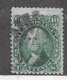 US #89 10c Washington  (U) green   CV $325.00