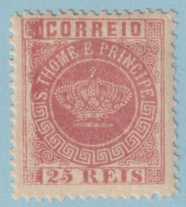 ST THOMAS & PRINCE ISLANDS 4b - PERF 12.5  MINT HINGED OG * VERY FINE - VOR