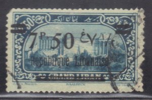 LEBANON SC# 69 **USED**  SURCHARGED 1926    SEE SCAN