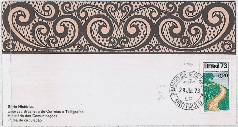 37428 - BRAZIL - Postal History : 1973 FDC official COVER